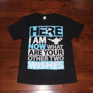 Here I am now, what are your other two wishes?